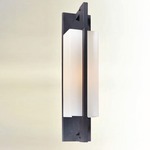 Blade Outdoor Wall Sconce - Iron / Opal