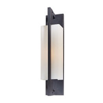 Blade Outdoor Wall Sconce - Iron / Opal