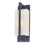 Blade Outdoor Wall Sconce - Iron / Opal