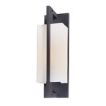 Blade Outdoor Wall Sconce - Iron / Opal