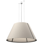 BuzziShade LED Globe Pendant - Overstock - Black / Off White