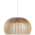 Atto 5000 Pendant - White / Walnut Birch