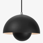 Flowerpot VP1 Pendant - Matte Black / Matte Black