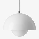 Flowerpot VP1 Pendant - White / White
