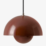 Flowerpot VP1 Pendant - Red Brown / Red Brown