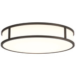 Mashiko Round Ceiling Light Fixture - Bronze / Opal