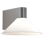 Conic Wall Sconce - Polished Chrome / Etched Glass