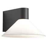 Conic Wall Sconce - Matte Black / Etched Glass