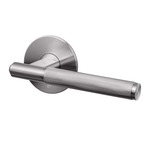 Lever Passage Door Handle Set - Linear Pattern - Steel