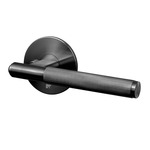 Door Handle Set - Linear - Gun Metal