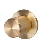 Door Knob Set - Linear - Brass