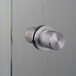 Fixed Door Knob - Linear Pattern - Steel