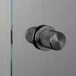 Fixed Door Knob - Linear Pattern - Gun Metal