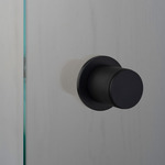 Fixed Door Knob - Linear - Welders Black