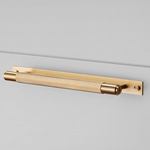 Cross Pull Bar with Plate - Overstock - Brass