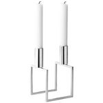 Kubus Line Candleholder - Nickel