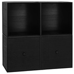 Frame Four Storage - Black Stained Ash
