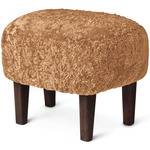 Ingeborg Footstool - Dark Stained Oak / Honey Sheepskin