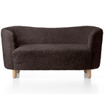 Mingle Sofa - Natural Oak / Espresso Sheepskin