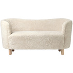 Mingle Sofa - Natural Oak / Off White Sheepskin