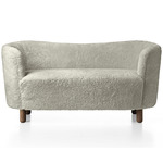 Mingle Sofa - Smoked Oak / Green Tea Sheepskin