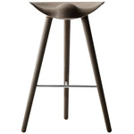 ML42 Stool - Stainless Steel / Brown Oiled Oak