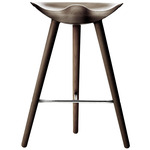 ML42 Stool - Stainless Steel / Brown Oiled Oak
