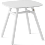 Yo! Outdoor Ceramic Side Table - Matte Optic White / Slate White