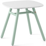 Yo! Outdoor Ceramic Side Table - Matte Thyme Green / Slate White