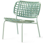 Yo! Outdoor Woven Rope Garden Chair - Matte Thyme Green / Thyme Green Tortuga