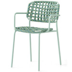 Yo! Outdoor Woven Rope Armchair - Matte Thyme Green / Thyme Green Tortuga
