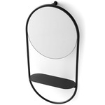 Juno Wall Mirror - Matte Black / Mirror