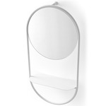 Juno Wall Mirror - Matte Optic White / Mirror