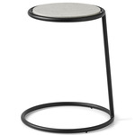 Kangoo Side Table - Matte Black / Piasentina Stone Melamine