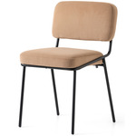 Sixty Chair - Matte Black / Camel Brown Velvet