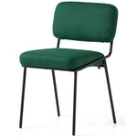 Sixty Chair - Matte Black / Forest Green Crossweave