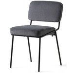 Sixty Chair - Matte Black / Grey Velvet
