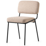 Sixty Chair - Matte Black / Taupe Crossweave