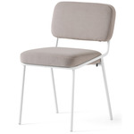 Sixty Chair - Matte Optic White / Sand Velvet