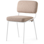 Sixty Chair - Matte Optic White / Taupe Crossweave