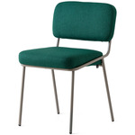 Sixty Chair - Matte Taupe / Forest Green Crossweave