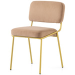 Sixty Chair - Painted Brass / Camel Brown Velvet