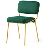 Sixty Chair - Painted Brass / Forest Green Crossweave