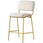 Sixty Bar / Counter Stool - Painted Brass / Sand Crossweave