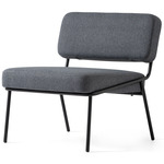 Sixty Crossweave Lounge Chair - Matte Black / Black Crossweave