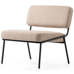 Sixty Crossweave Lounge Chair - Matte Black / Taupe Crossweave