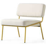 Sixty Crossweave Lounge Chair - Painted Brass / Sand Crossweave