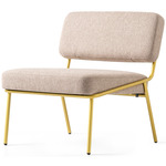 Sixty Crossweave Lounge Chair - Painted Brass / Taupe Crossweave