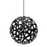 Coral Pendant - Black Exterior / Black Interior