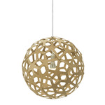 Coral Pendant - Bamboo Exterior / Bamboo Interior